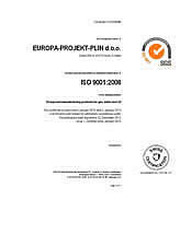 ISO 9001:2008 certifikat
